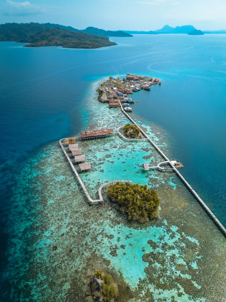 Malenge, village bajo à Sulawesi