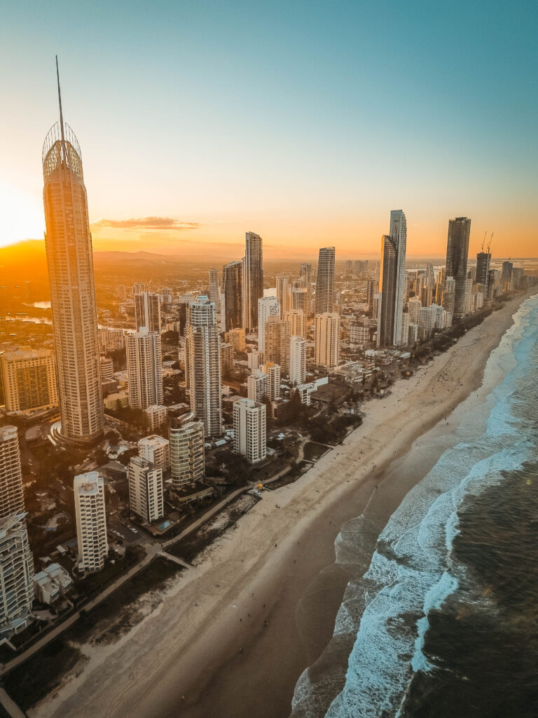 Coucher de soleil Gold Coast Australie