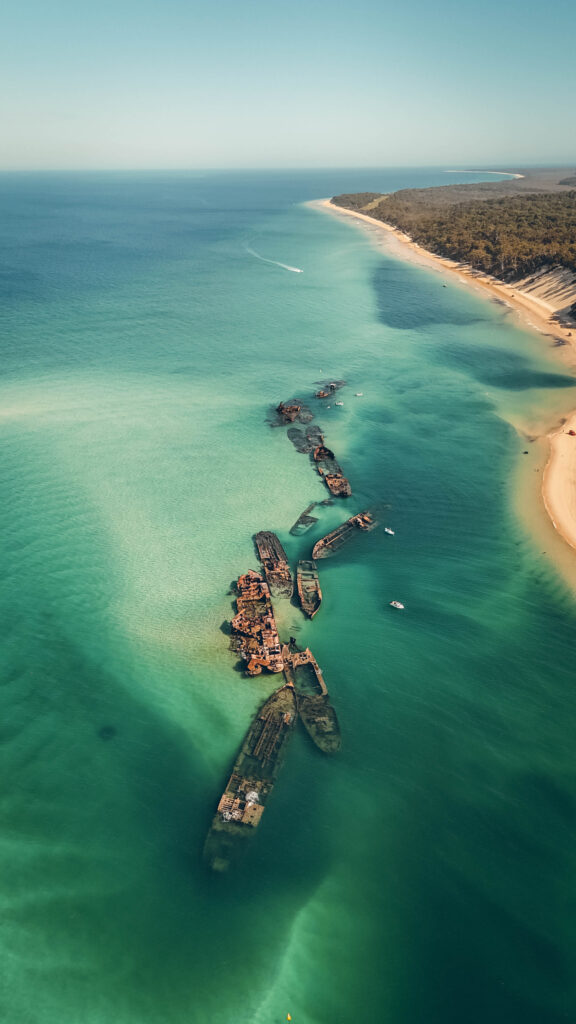 Moreton Island, côte est de l'Australie
