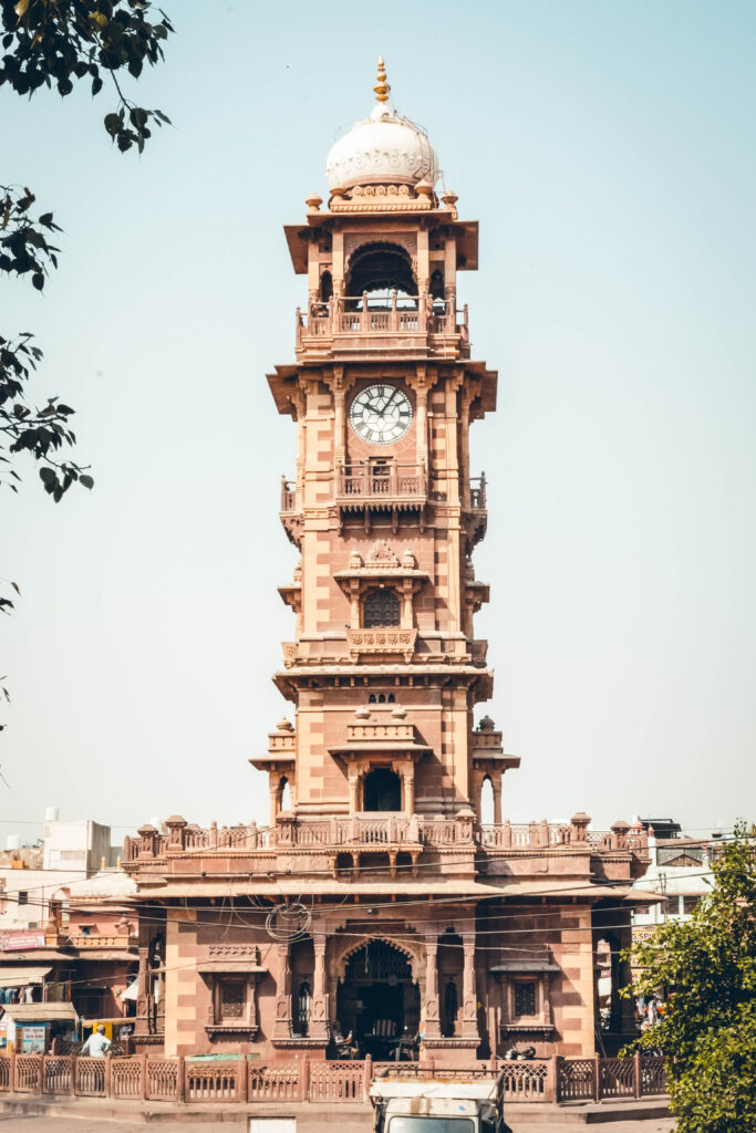 Tour de l'Horloge à Jodhpur dans le Rajasthan en Inde