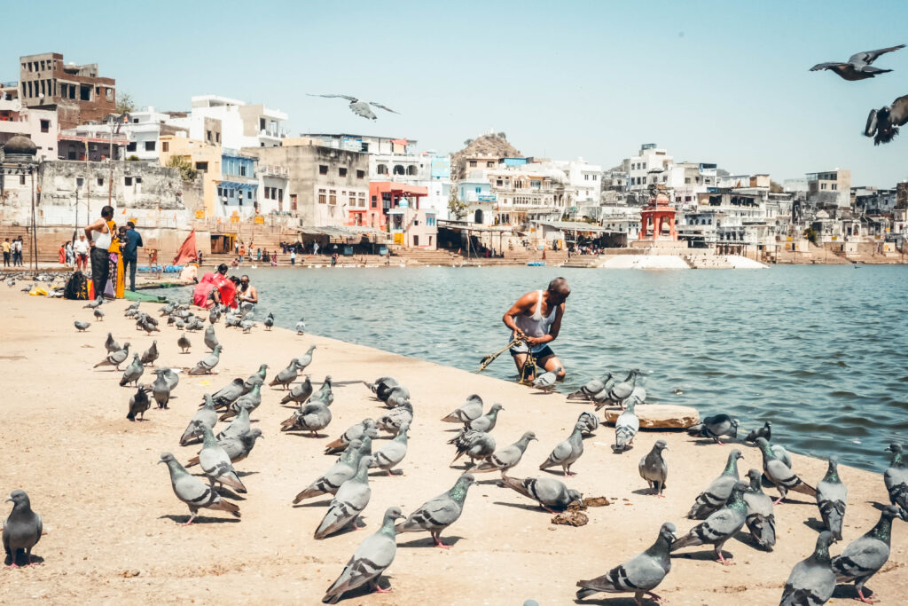 Ghat Pushkar en Inde
