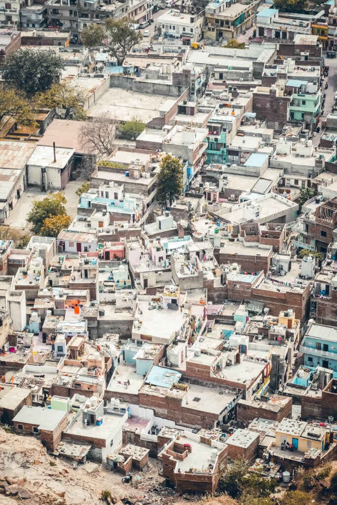 Vue sur les toits de Jaipur