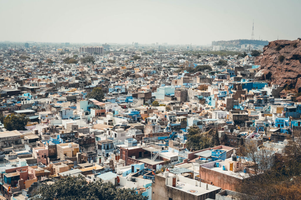 Vue sur les toits de Jodhpur, Rajasthan