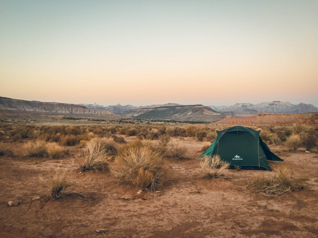 Camping sauvage ouest américain