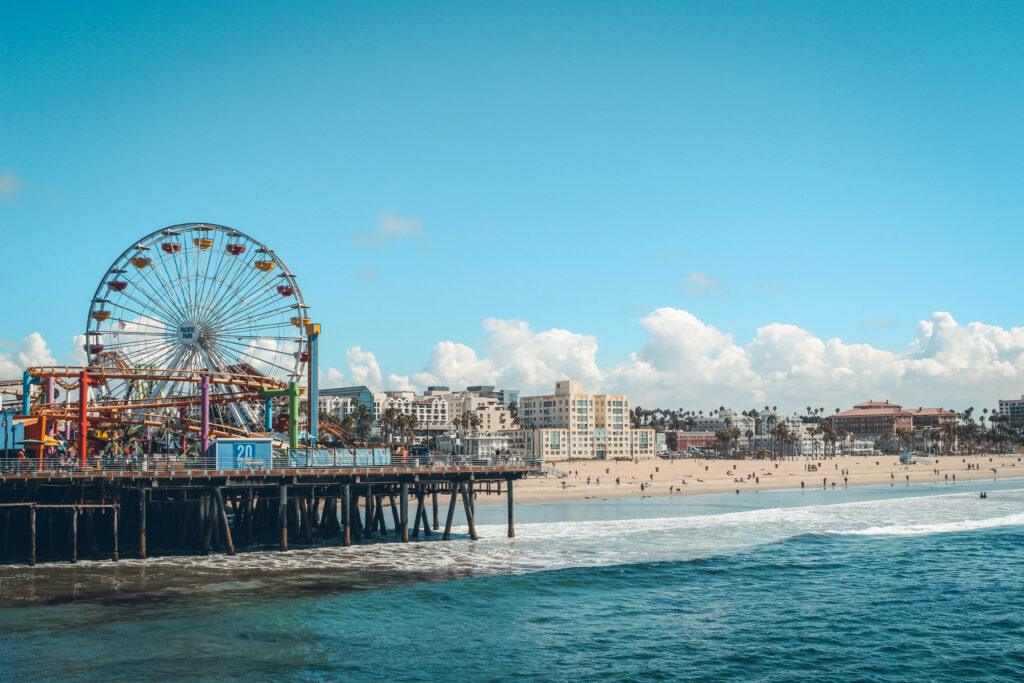 Grande roue Los Angeles, ouest américain