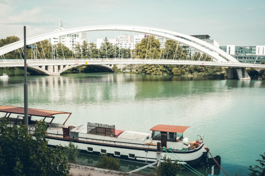 Vu depuis le musée des Confluences à Lyon