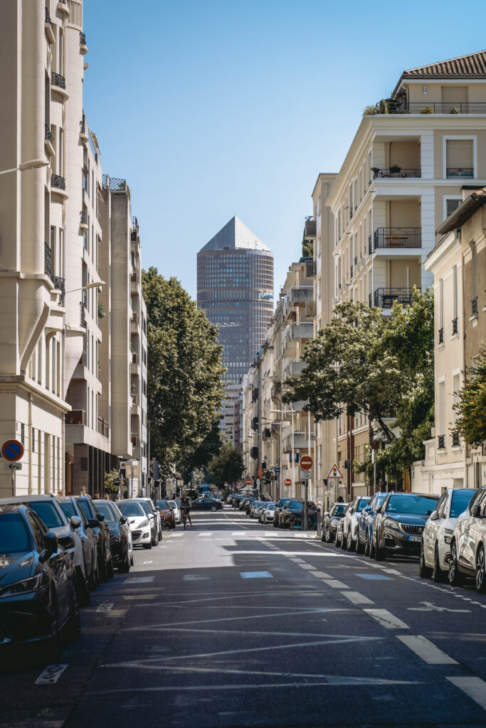 Vue sur le crayon Lyon