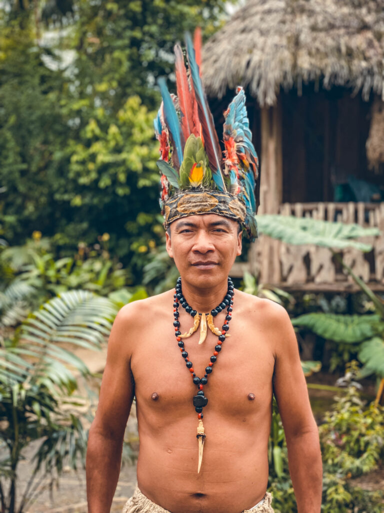 Portrait local à Baños en Équateur