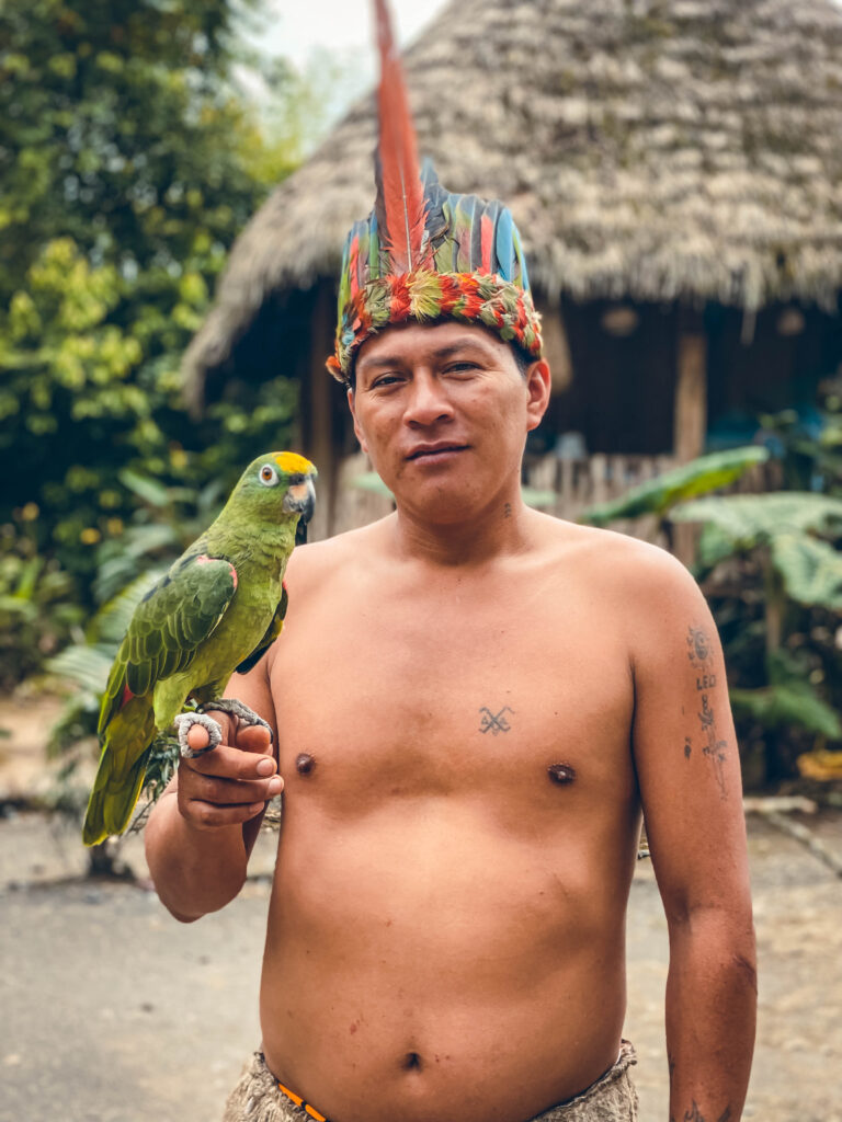 Portrait local à Baños en Équateur