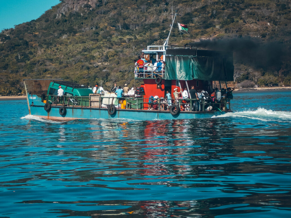Trajet Nosy Be : Grande Terre en bateau