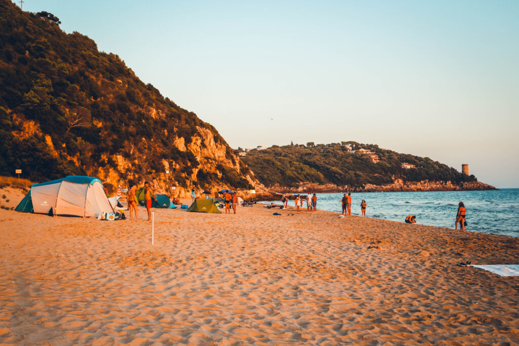 Camping sauvage sud de l'Italie