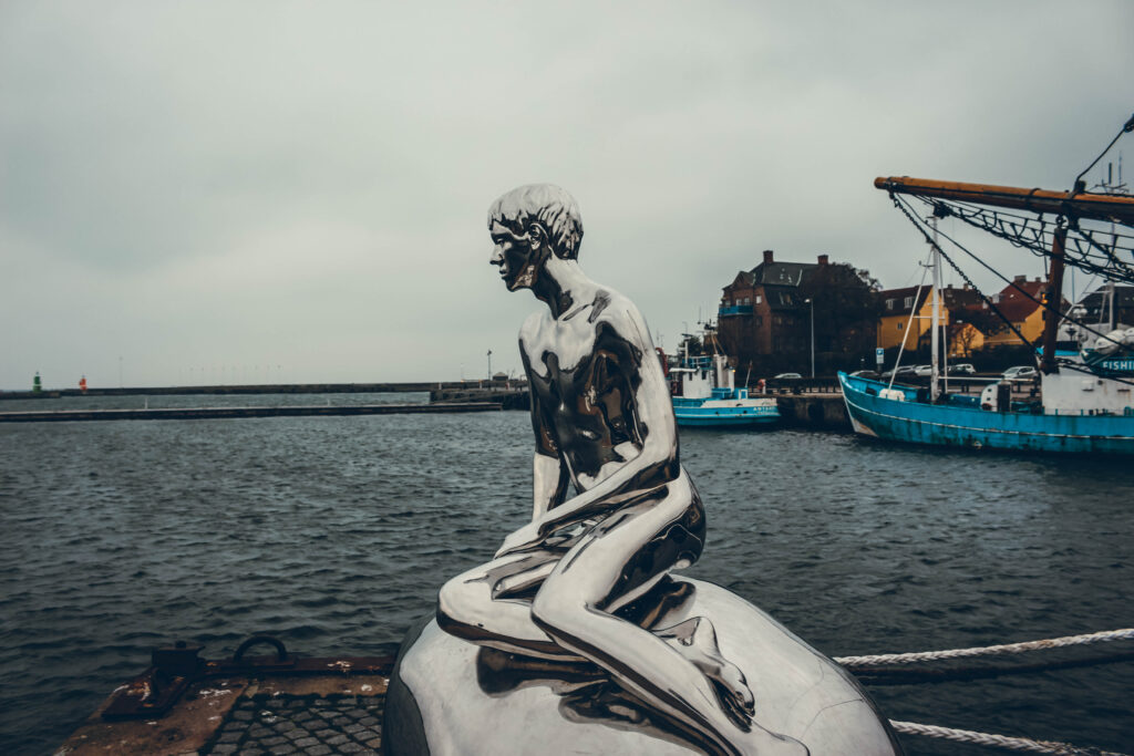 Hans, petite sirène à Helsingør aux alentours de Copenhague