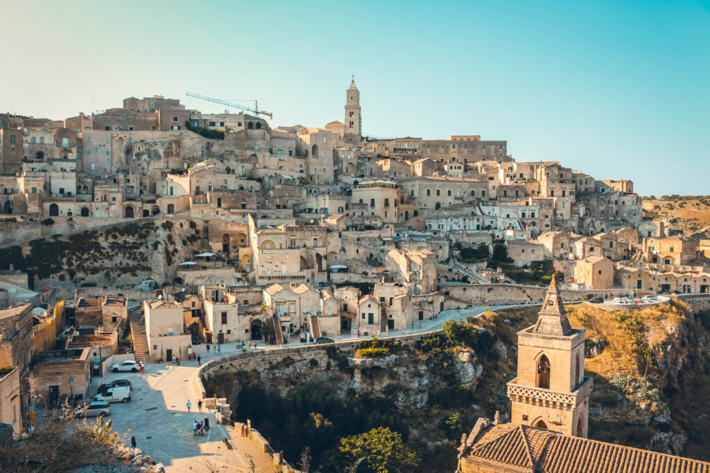 Matera, village troglodyte du sud de l'Italie