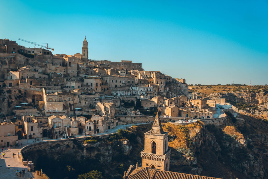 Matera, village troglodyte du sud de l'Italie