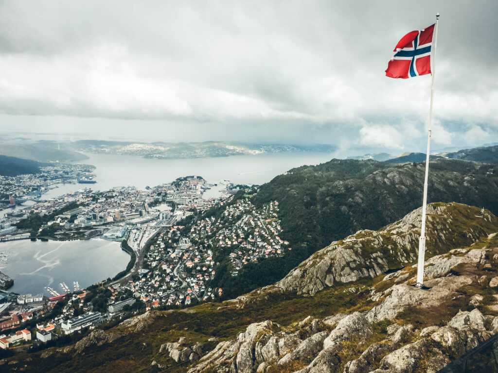 Mont Ulriken Bergen, Norvège