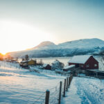 Nordre Hestnes Gård, ferme près de Tromsø en Norvège