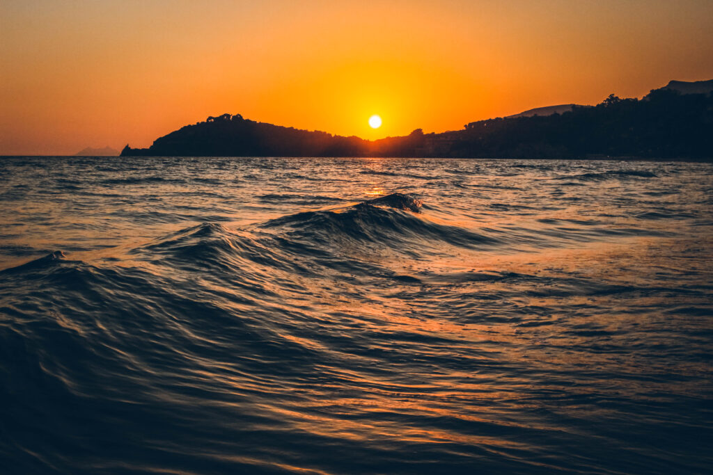 Plage sud de l'Italie