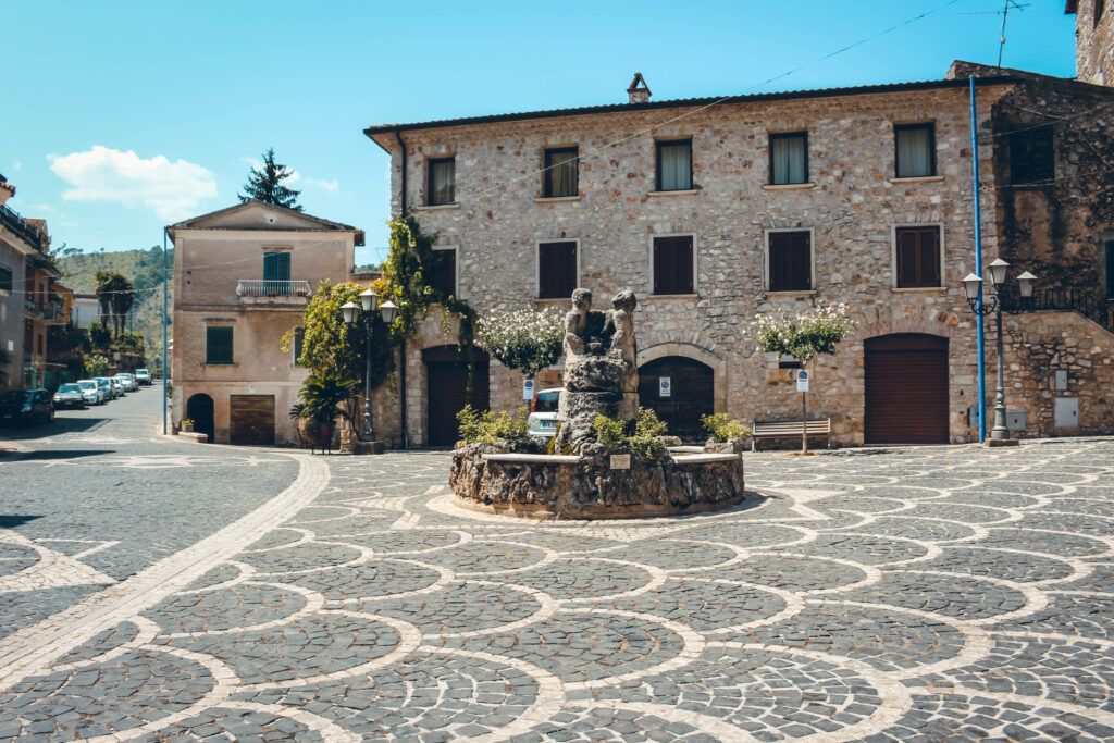 Village de Falvaterra, sud de l'Italie