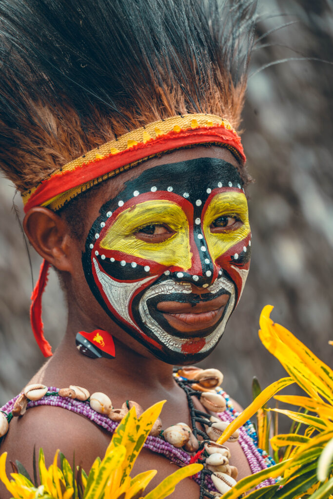 Tribu Abelam Sepik Papouasie Nouvelle-Guinée