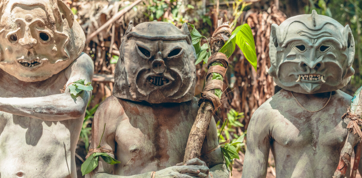 Asaro Mudmen Goroka Papouasie Nouvelle-Guinée
