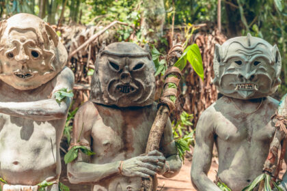 Asaro Mudmen Goroka Papouasie Nouvelle-Guinée